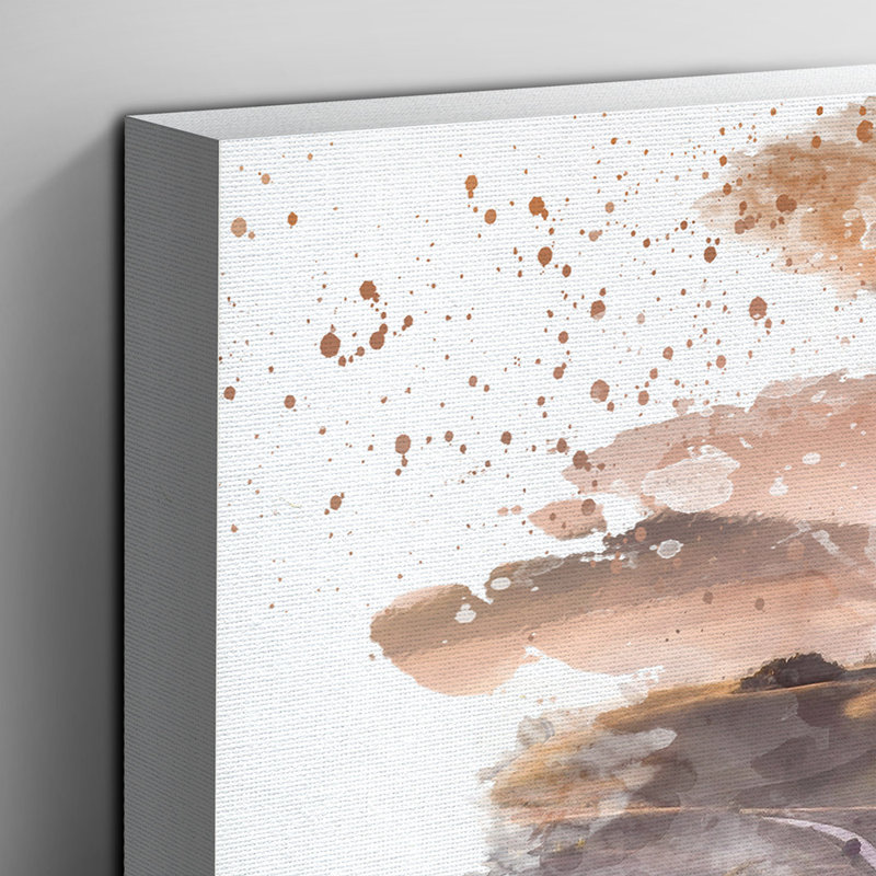 Landscape Tuscany Hills and Mountains - Wall Art, 50cm H x 76cm W, Wrapped Canvas