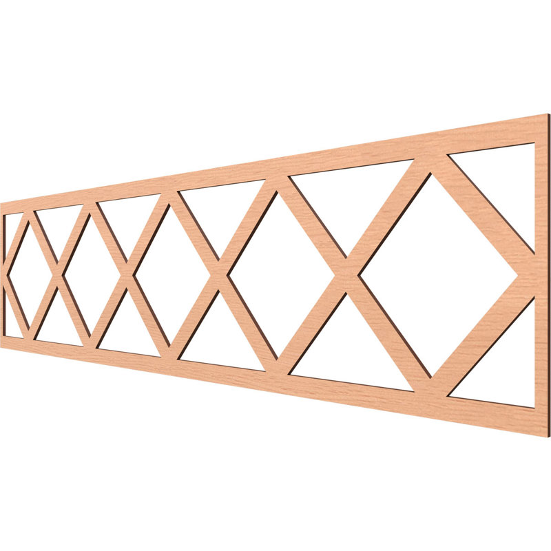 Wolford H W D Panel Molding, 12" H x 47" W x 0.25" D, Alder