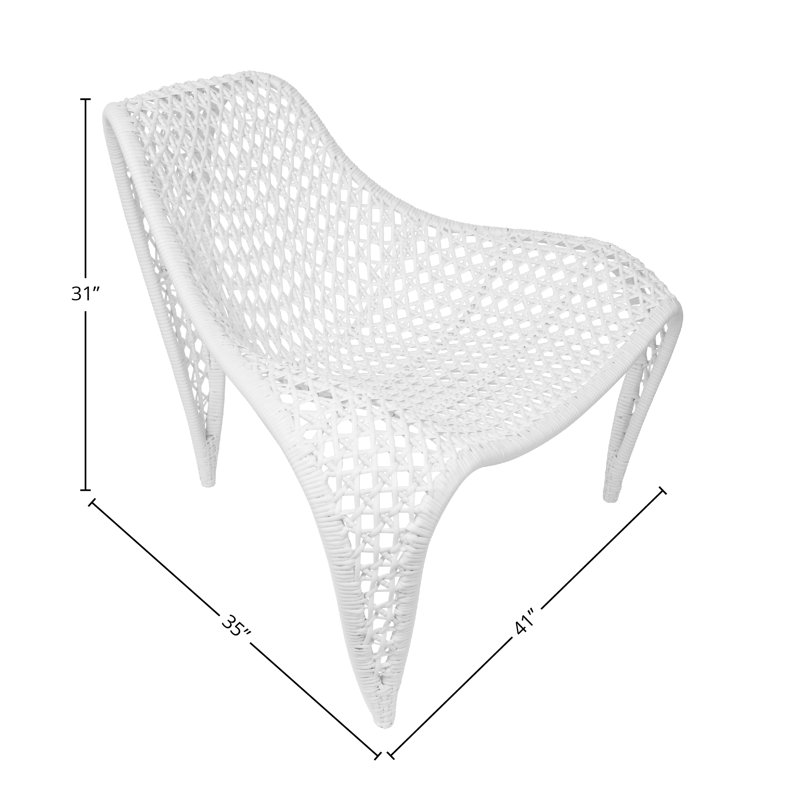Wing Upholstered Occasional Chair, White