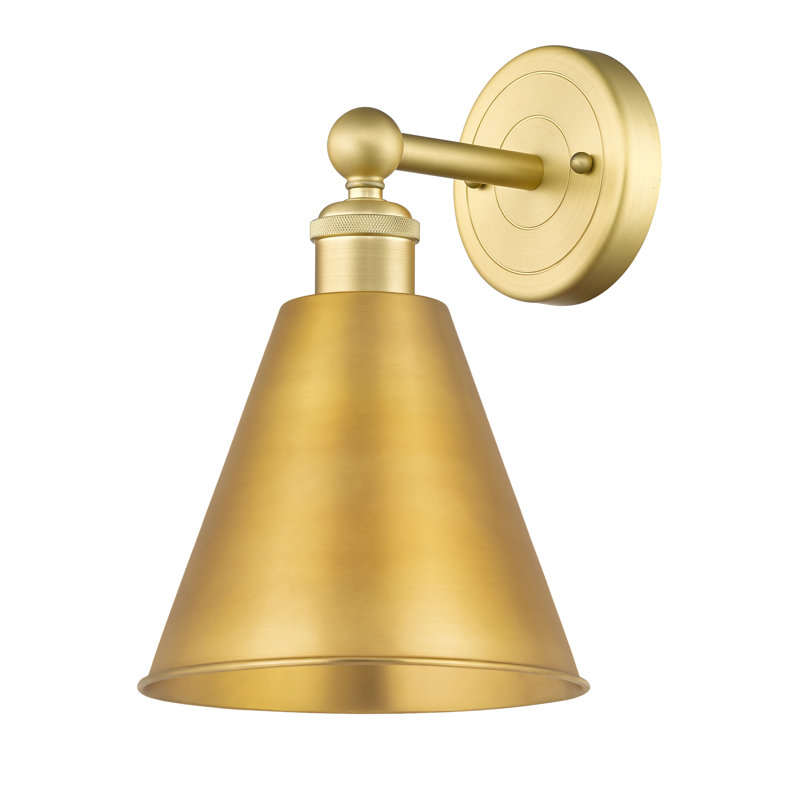 Applique murale 1 lumière 8 "Ballston Cone, Or satiné