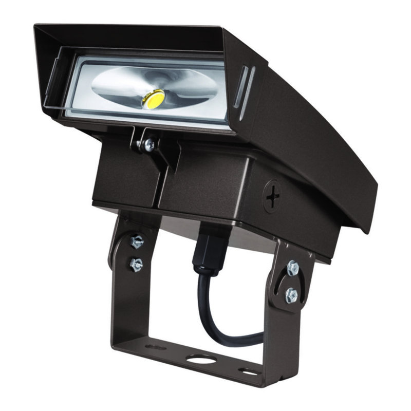 Projecteur d'extérieur Crosstour, H 7,35 po x l 5,95 po x P 2,75 po
