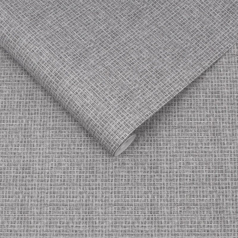 Sisal Grey Wallpaper, Gray