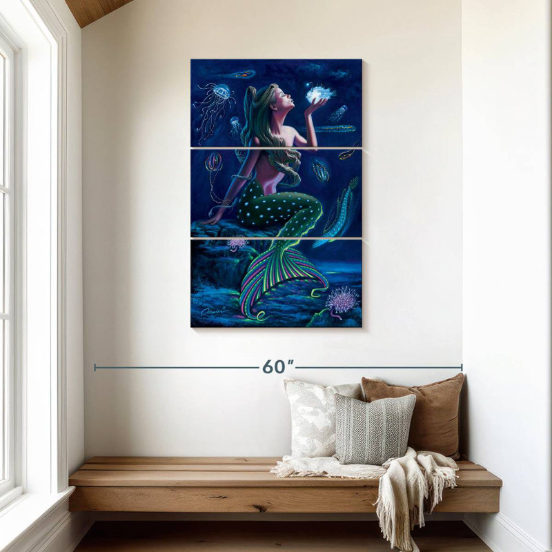 Ashelle Bioluminescent Mermaid, 45" H x 28" W