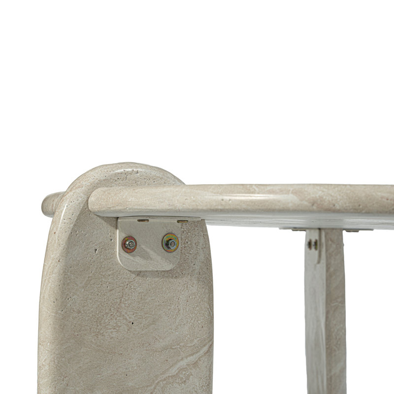 Grover Outdoor Faux Stone Coffee Table - White
