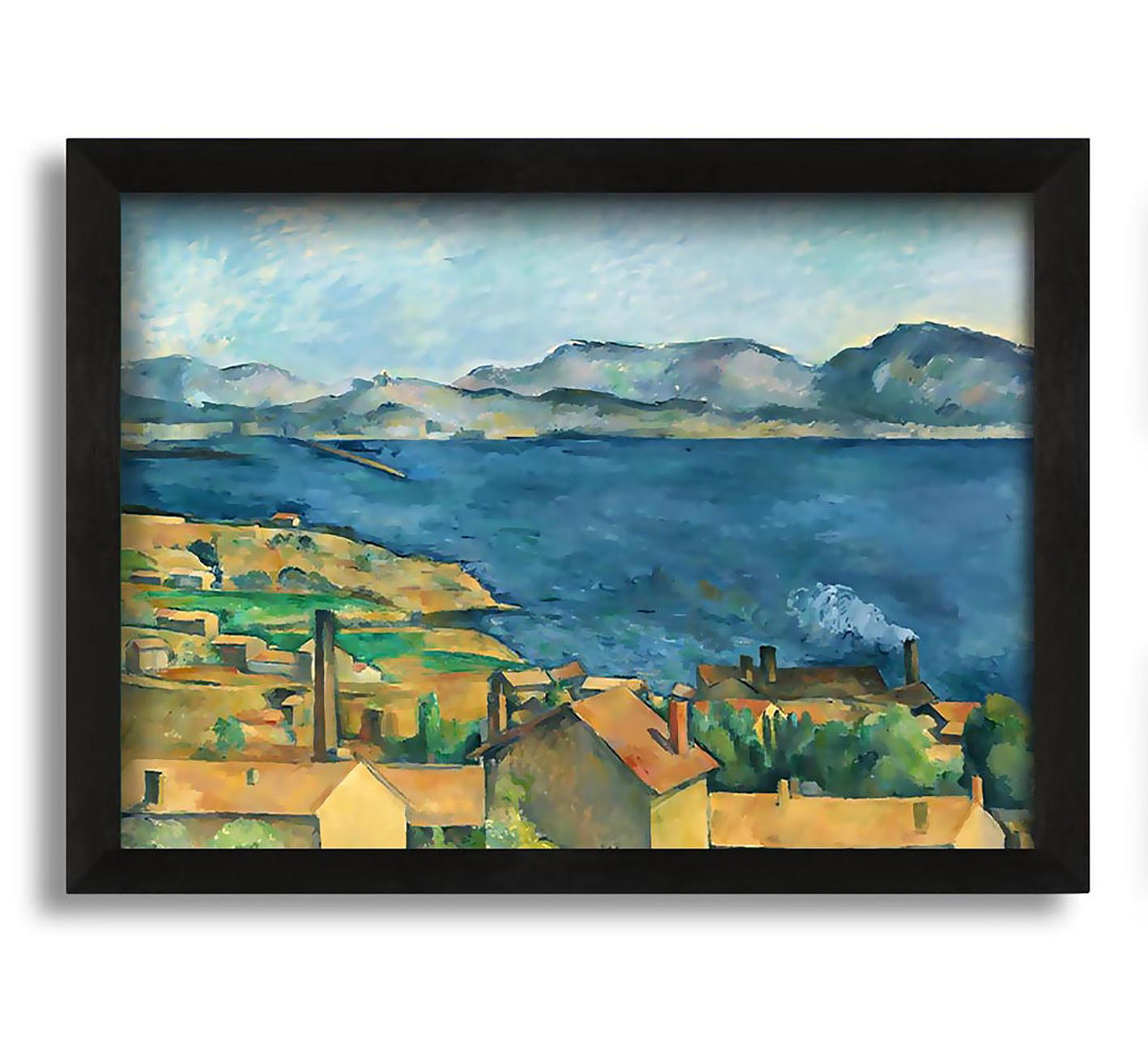 Gerahmtes Leinwandbild The Bay Of Marseilles von Cezanne