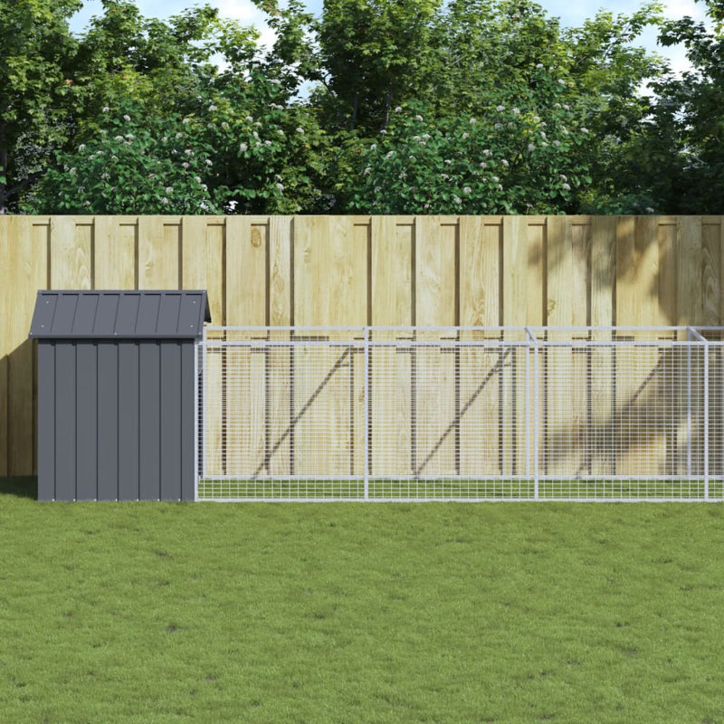 Niche pour chien Dustina, Gris anthracite, H 48,4 po x l 46,1 po x P 239,8 po