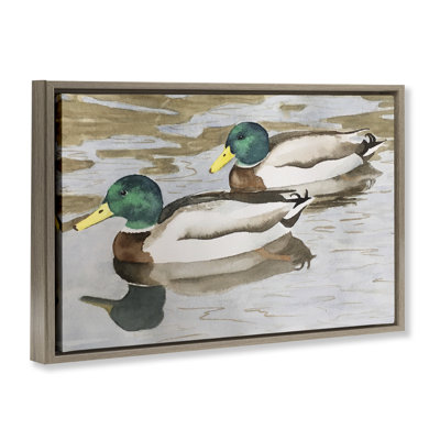 Cadre flottant Mallard Ducks, design Stephanie Fielden