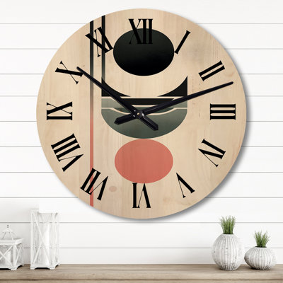 Horloge murale en bois massif Stoller