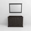 Meuble-lavabo double l 48 po x P 22 po et miroir 46 po Dukes-74091847