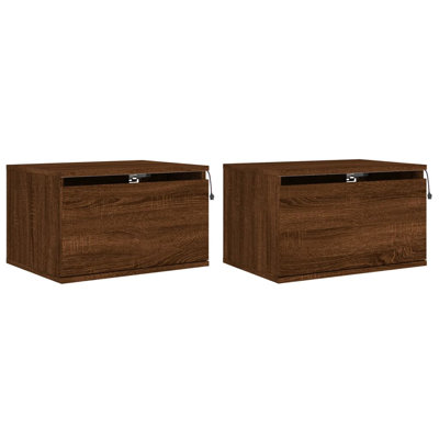 Brayle 50cm W Engineered Wood Bedside Table