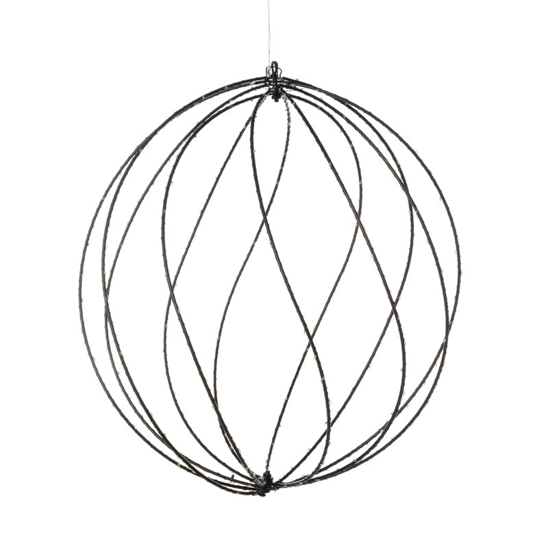 Sphère scintillante, noir, grand, Noir