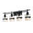 Sudley Light Metal Bathroom Dimmable Black Vanity Light-1349768773