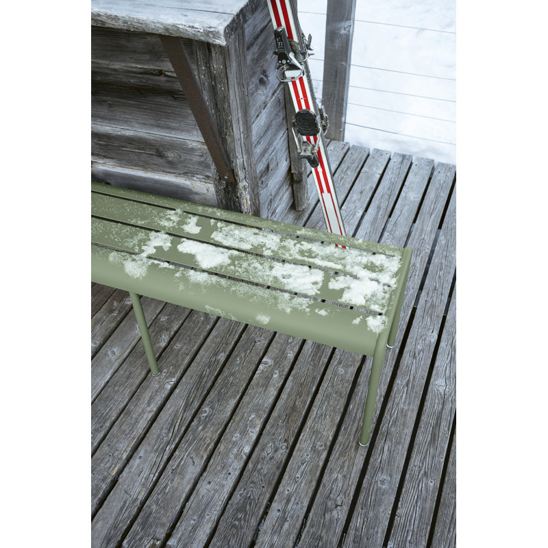 Luxembourg Outdoor Dining Bench, Acapulco Blue