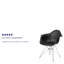 Chaise en plastique Herculaneum avec base chromée-24628020