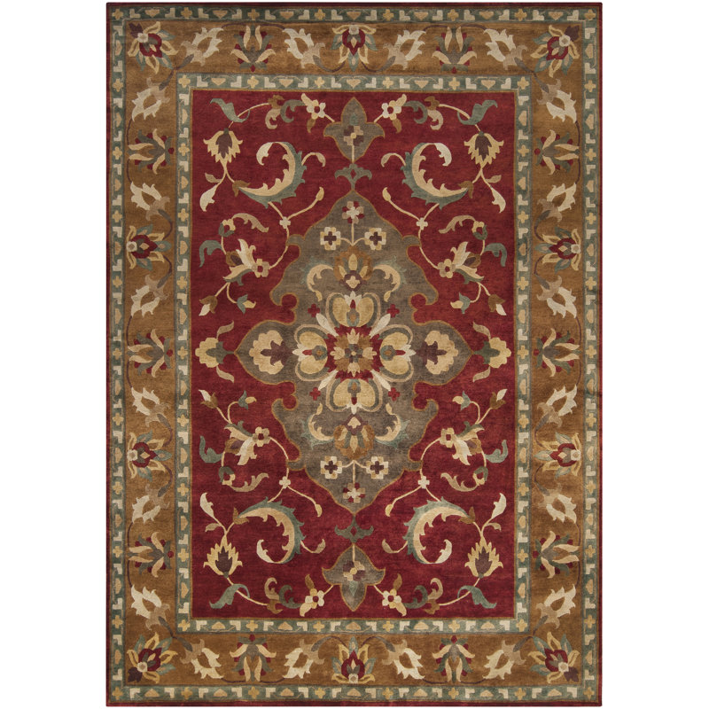 Baudin Wool Oriental Indoor Rug, Rectangle 9' x 13'