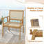 Solid Wood Outdoor Dining Armchair
