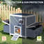 Poulailler en bois 62 po avec cage de nidification 62 po