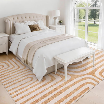 Area Rugs, Abstract Modern Washable Rugs, Non-Slip Low-Pile Soft Floor Carpet for Bedroom, Living Room, Dining Room