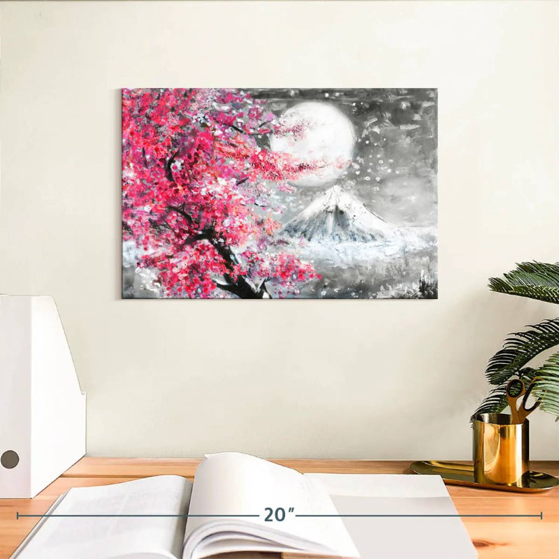 Harnek paysage enneigé Sakura, H 8 po x l 12 po