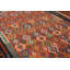 Tapis oriental géométrique en laine Kilim 8 x 11