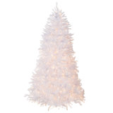 Dunhill 9' White Fir Artificial Christmas Tree with 900 Clear Lights with Stand