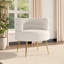 Upholstered Curved Upholstered Single Sofa Accent Chair