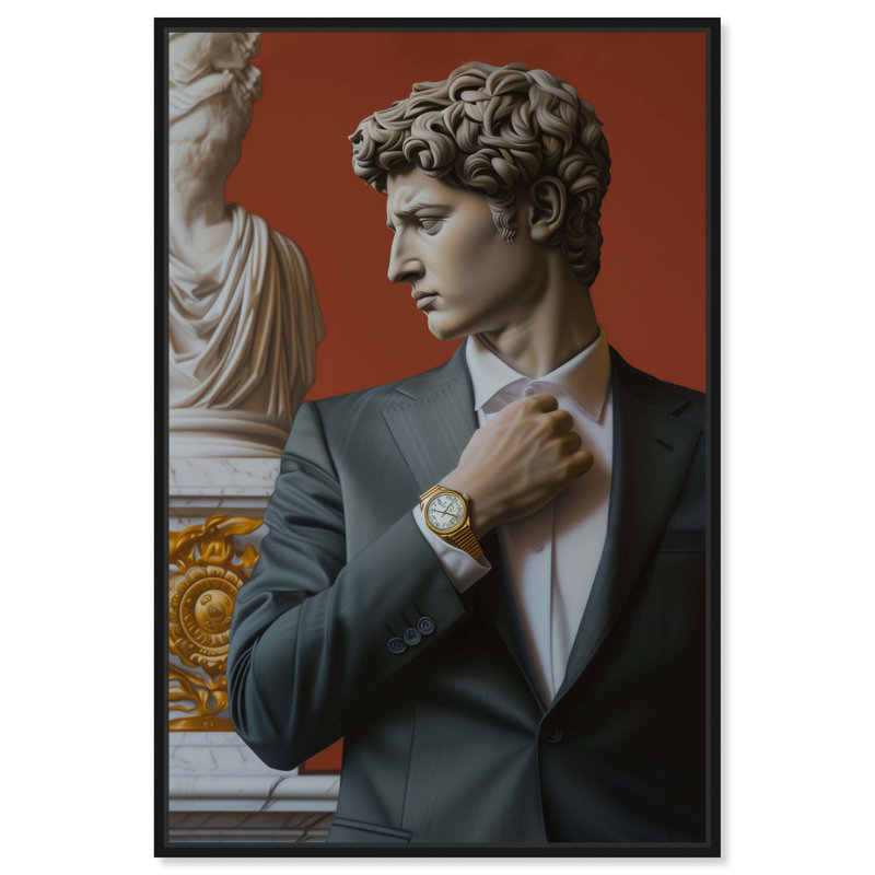Notoriart Sculpture With Style, Cadre noir, H 46 po x l 31 po