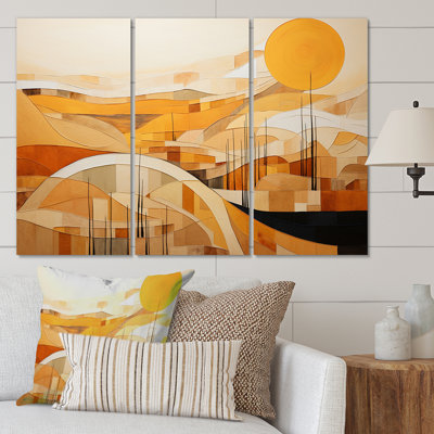 Abstract Canyon Mirage Landscape & Nature Wall Decor on Metal