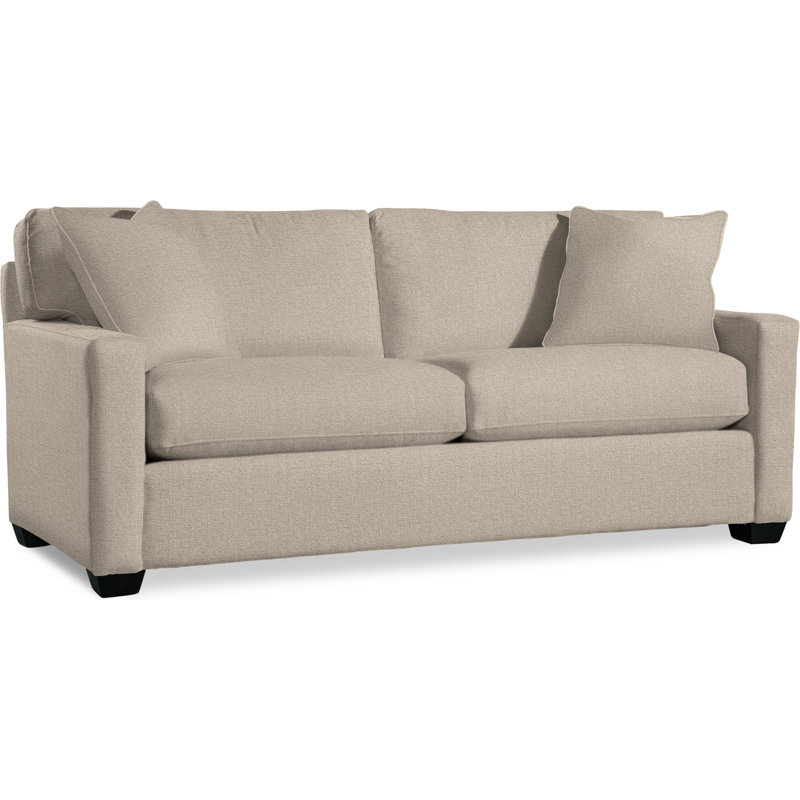 Ellora 81'' Upholstered Sofa, Black Finish, Navy Stripe; 0220-61