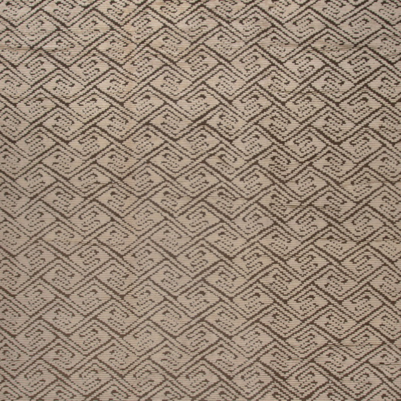 Brown Modern Wool Rug - 12' x 18'