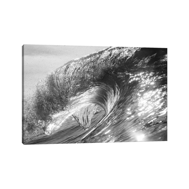 Spectacular Snapshot Of Sea Wave, California, USA - Wrapped Canvas Print, 20.32 cm H x 30.48 cm W