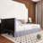 Wood Frame Full Size Upholstered Daybed-1968244373