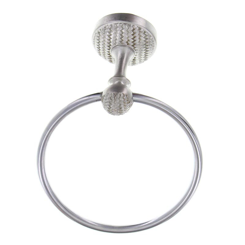Cestino Wall Mounted Towel Ring, Satin Nickel