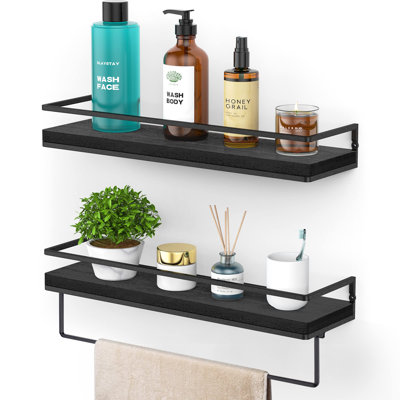 Franconville Solid Wood Floating Shelf