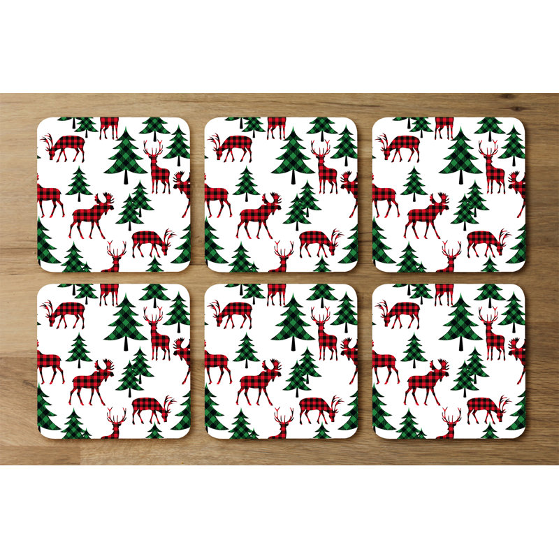 Square 6 Piece Coaster Set