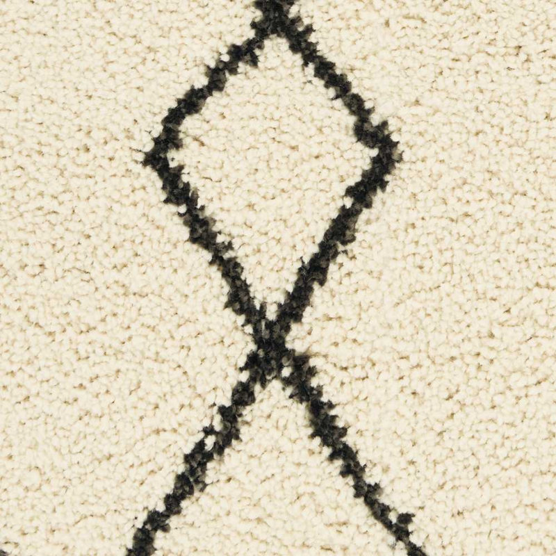Tapis ivoire à poils longs Mildenhall, Rectangle 7 pi 10 po x 9 pi 10 po