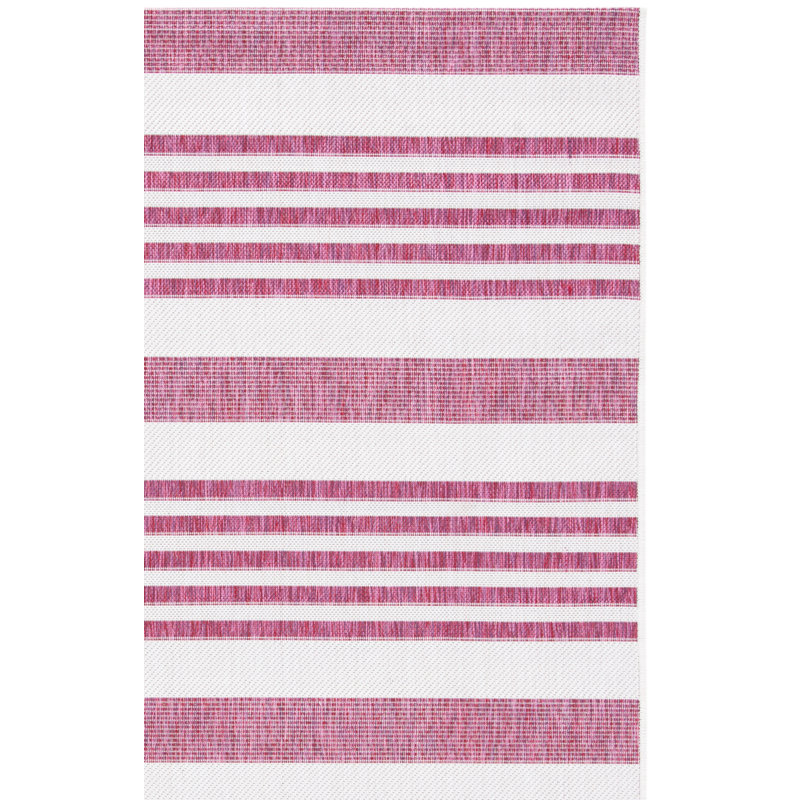 Branksome Performance Striped Indoor/Outdoor Area Rug, Rectangle 6'7" x 9'6"