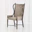 Iron Wing Chair w/Grey Hair-on-Hide