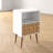 Liberty 18" W Mid-Century Modern 1-Drawer Nightstand in Natural and White-2123305841