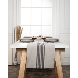 D'Moksha Homes Farmhouse Linen Table Runner