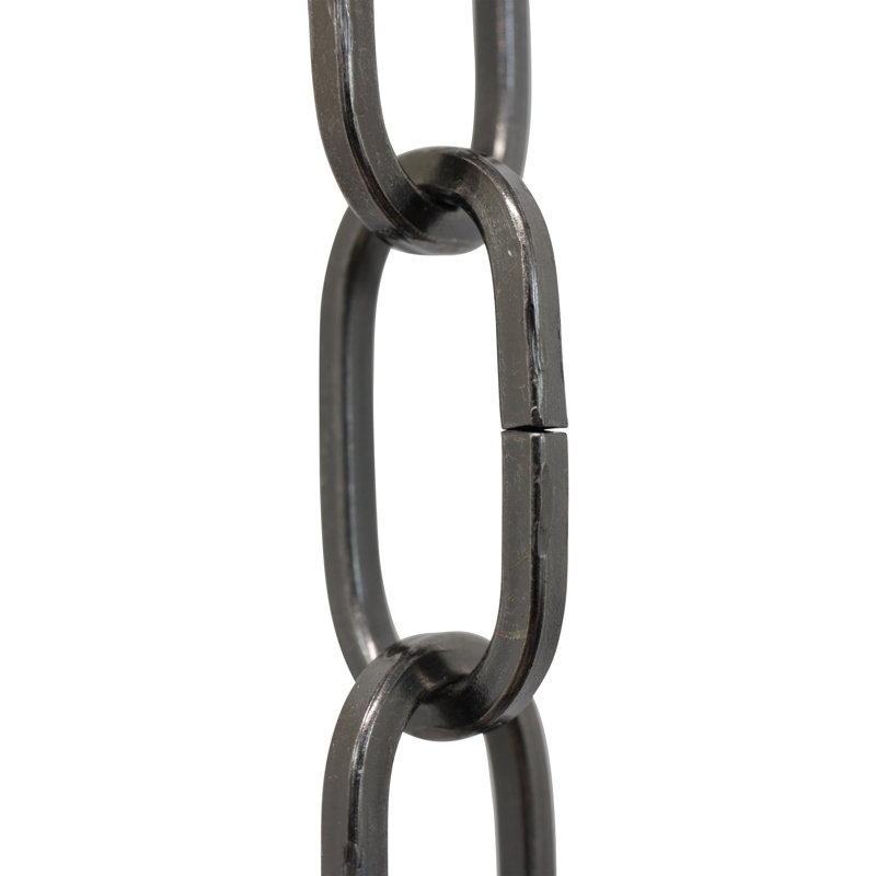 Chaîne de lustre décorative à maillons standard (65 pieds), Bronze industriel