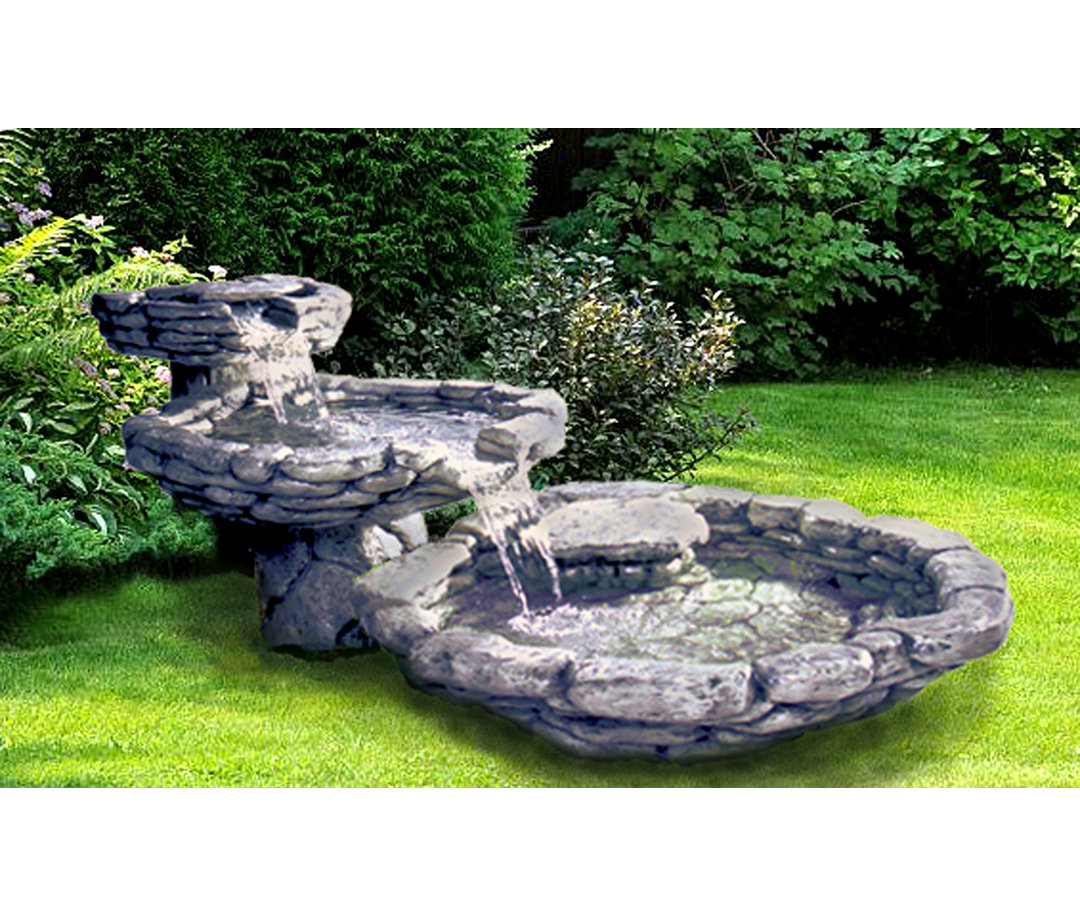 Large Cascade Cast Stone Fountain Florence & New Italian Art Company