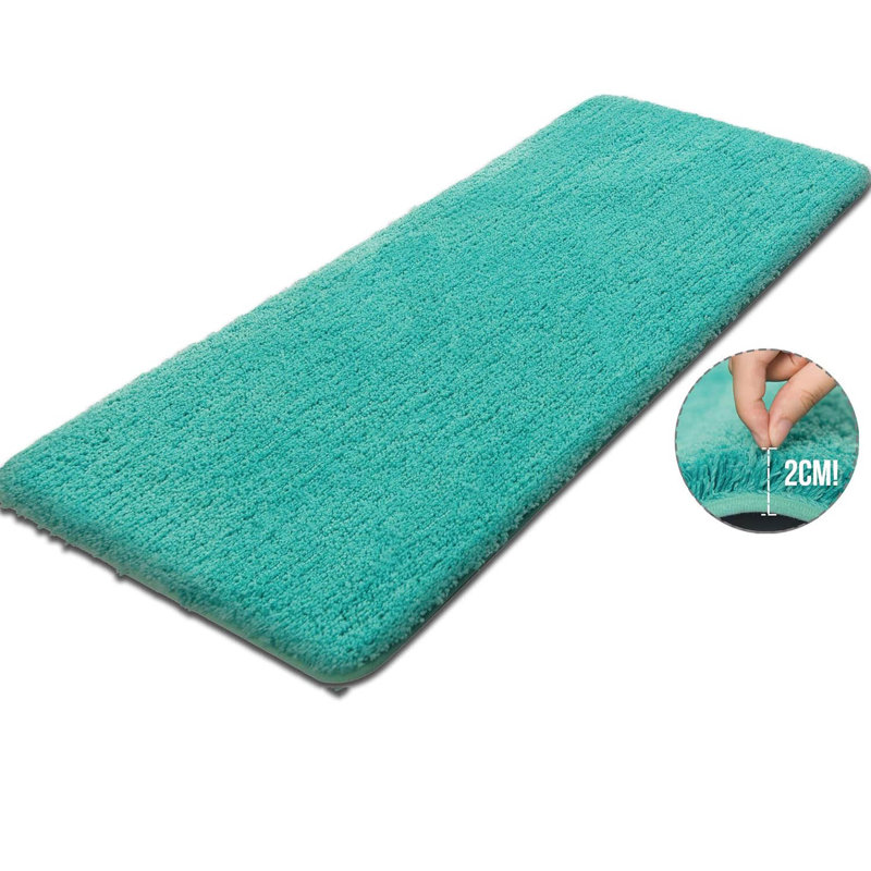 Rectangle Bath Mat, 70cm, Turquoise, 120cm