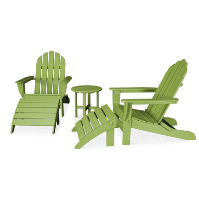 POLYWOOD Classic Oversized Adirondack 5-Piece Casual Set