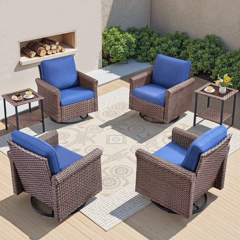 Club Chair Brookbury All Weather Wicker Lounge Chairs Outdoor