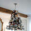 Lustre d'arbre de Noël givré et floqué Plug & Play