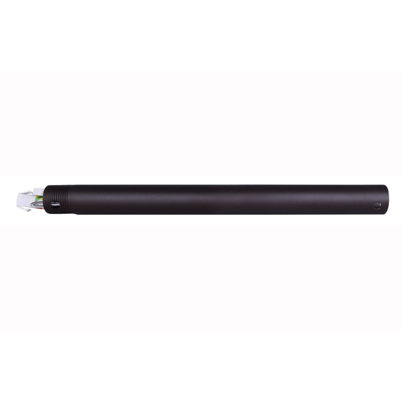 Ceiling Fan Downrod, Black, 1" H x 12" W x 1" D
