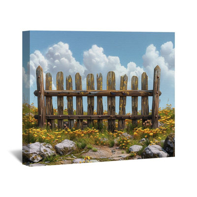 " Wood Fence " on Canvas