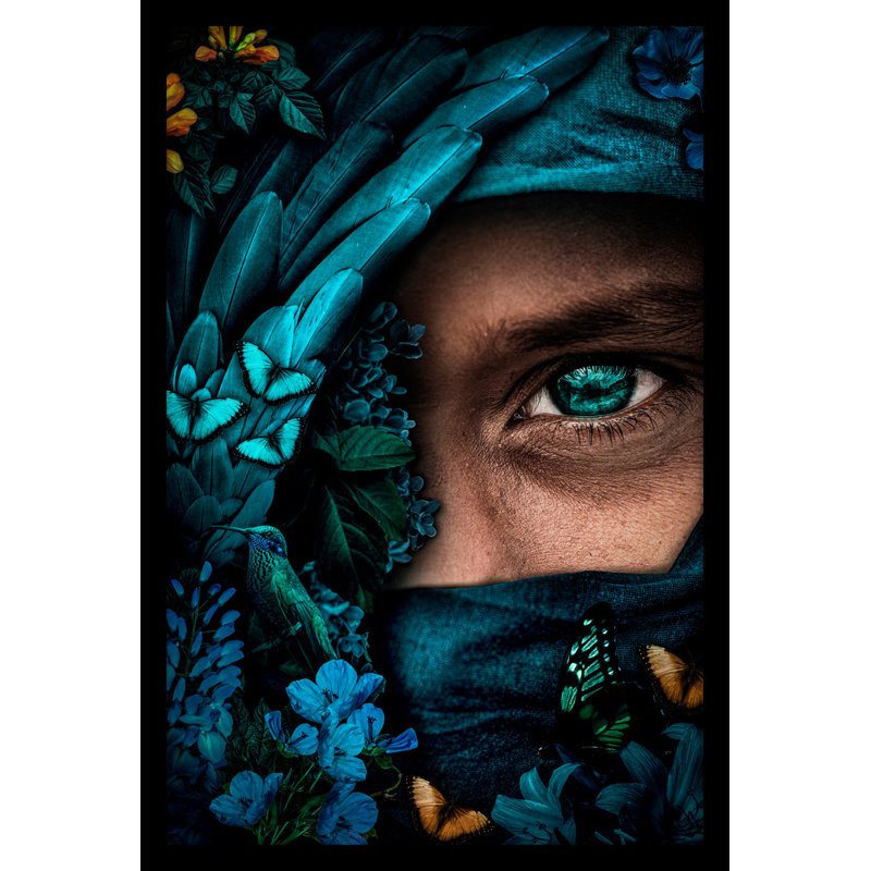 Mystery - Print on Plastic / Acrylic, 120cm H x 80cm W x 10cm D, Black Frame