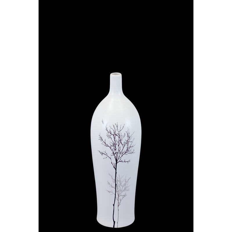 Vase en céramique blanc SM, Grand